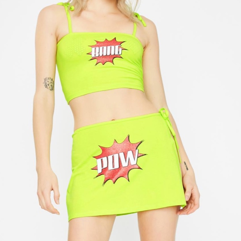 Top and skirt set